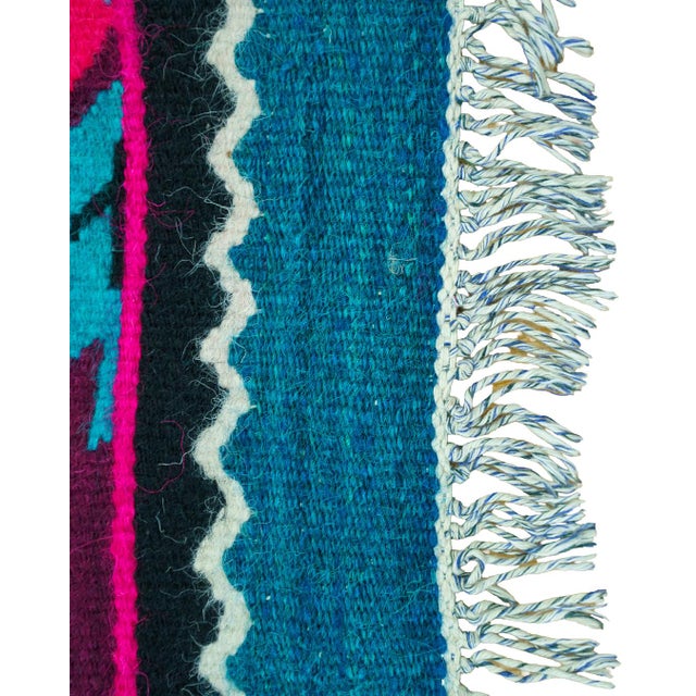 Vintage Romanian-Balkan Handwoven Wool Flatweave Runner Rug with Geometric Medallions, 1970s For Sale - Image 9 of 11