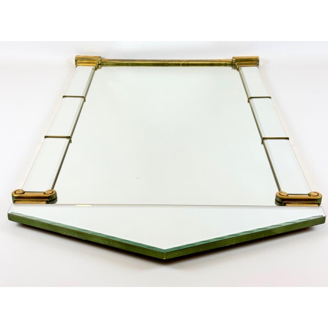 Vintage Neoclassical Style Brass Mirror from Deknudt, Belgium, 1970s For Sale - Image 14 of 17