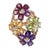 Bochic "Capri" Amethyst, Citrine & Peridot Ring Set In 18K Gold & Silver For Sale - Image 10 of 18