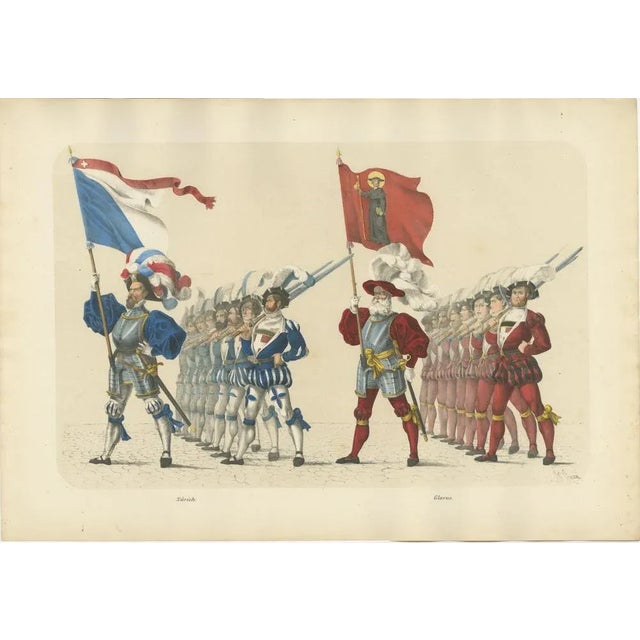 The Cantons of Zurich and Glarus, 1855, Paper For Sale - Image 9 of 10