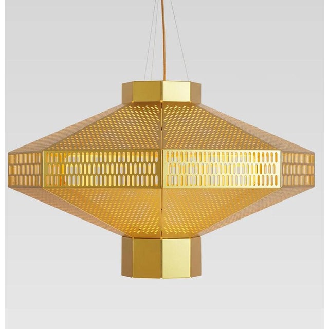 Golden Ma-Rock T Me Suspension Lamp by Jaime Hayson for Parachilna For Sale - Image 6 of 12