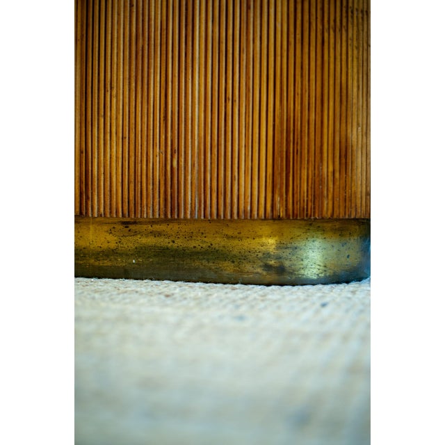 Bamboo Wardrobe Cabinet with Illustrations, Italy, 1950 For Sale - Image 13 of 15