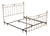 Contemporary Iron And Brass King Size Metal Bed Frame For Sale