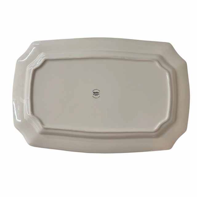 Spode Delamere Pattern platter. Measures 17.75” w x 11.75” d x 1” h.