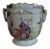 1760 Chinese Export Porcelain Famille Rose Palette Wine Cooler Cachepot Vase Planter For Sale
