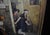 Spanish Artist, Blindfold Scene, 1980s, Large Oil on Canvas, Framed For Sale - Image 6 of 12