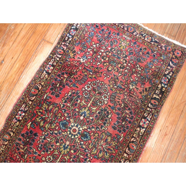 Early 20th Century Antique Zabihi Collection Persian Sarouk Small Rug - 2' x 3'11" For Sale - Image 5 of 6