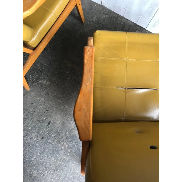 Wood Set of Mid-Century Wooden Lounge Chairs, 1960s For Sale - Image 7 of 14