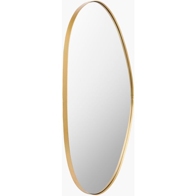 Contemporary Aamnah Accent Mirror Gold For Sale - Image 3 of 6
