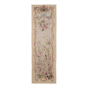 Aubusson Portiere Handwoven Tapestry - 245 X 75 Cm (8'0" X 2'5") - Requires Rod Size 2