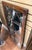 19th Century Gothic Window Pane Mirror in Burr Walnut Frame From England (H 37 3/4 X W 17) For Sale - Image 5 of 11