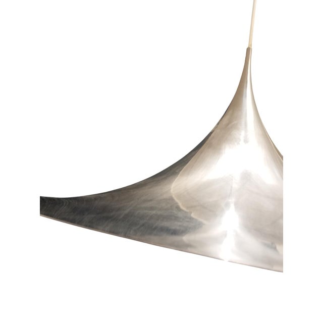Metal Semi Pendant Lamp by Claus Bonderup and Torsten Thorup for Fog & Mørup, 1970s For Sale - Image 7 of 13