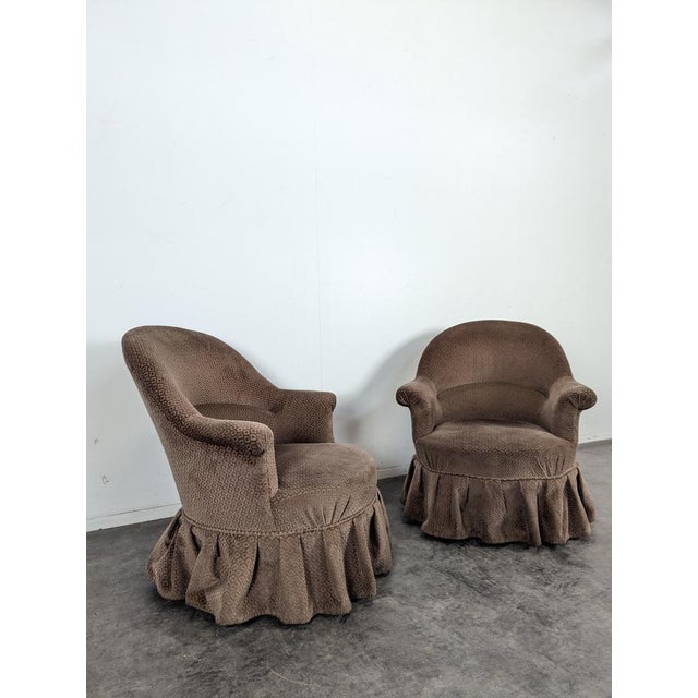 Napoleon III Upholstered Toadstools, Set of 2, in Very Good conditions.