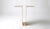 Contemporary Balance Side Table in Brass by Auste Ost For Sale - Image 3 of 13