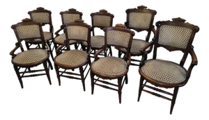 Set of 8 Mahogany Dining Chairs