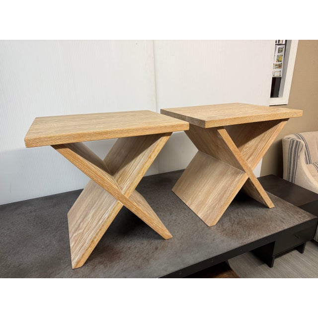 Contemporary Serena & Lily Hunter Side Tables, Pair For Sale - Image 3 of 12