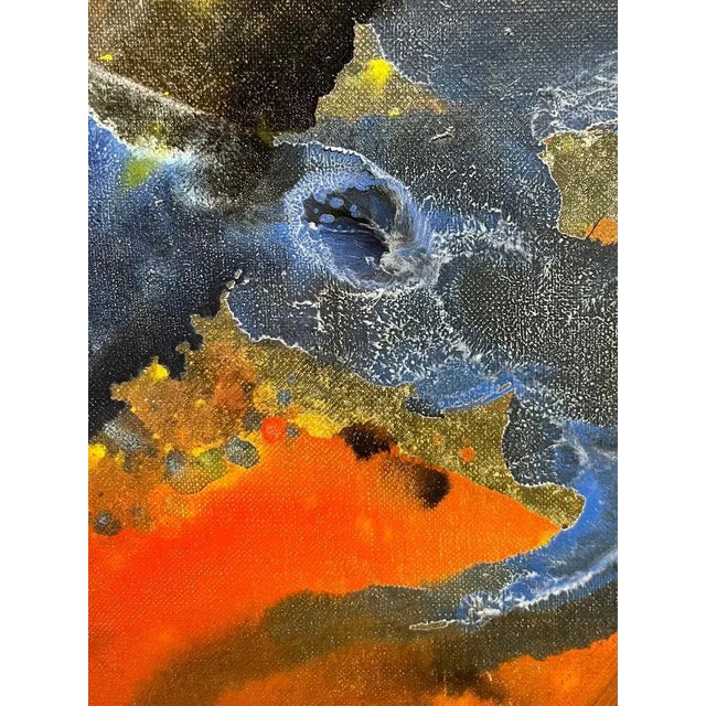 Jos De Cock, Night's Glimmer, Oil on Canvas, 1963 For Sale - Image 4 of 15