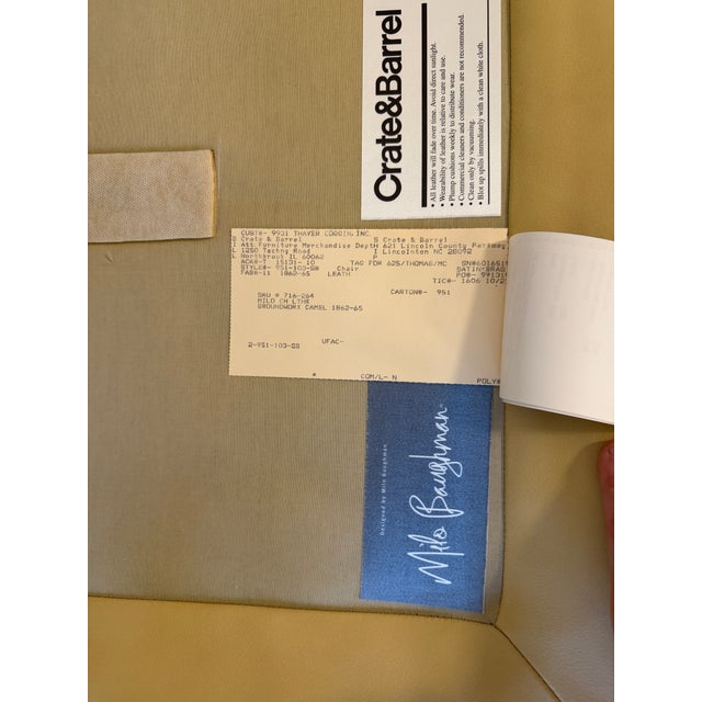 Leather Lounge Armchairs by Milo Baughman for Thayer Coggin, Signed - A Pair For Sale - Image 11 of 12