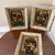 Set of 3 Original Vintage Peter Robert Keil Abstract Expressionist Face Paintings in Ornate Frames For Sale - Image 9 of 12