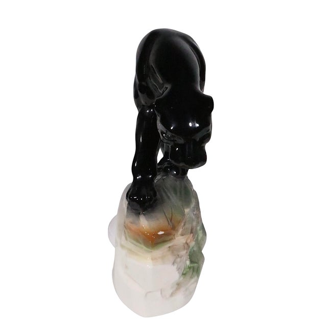 Ceramic 1950s Mid Century Modern Panther Tv Lamp by Lane & Co. For Sale - Image 7 of 12