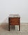 Late 19th-century French coffer constructed of slow-growth pine with hand-forged iron hinges, as described in the original...