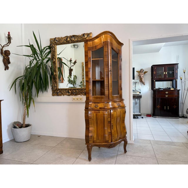 Baroque Corner Display Cabinet, 1980s For Sale - Image 11 of 14
