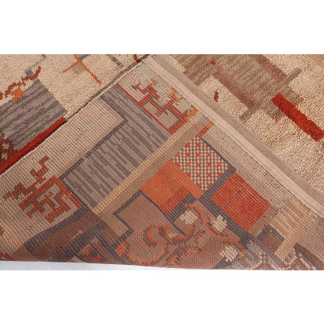 Textile Doris Leslie Blau Vintage Dutch Deco Rug For Sale - Image 7 of 7