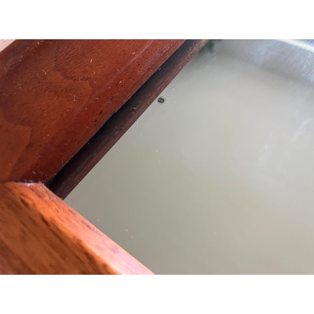 Kipp Stewart for Drexel Declaration Large Walnut Mirror, 1950s For Sale - Image 9 of 9