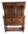 Antique 1920's Jacobean Revival Cocktail Cabinet Spanish Revival Tudor Oak Sideboard For Sale
