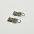 1990s Vintage Modern Contemporary Brutalist Sterling Geometric Design Drop Dangle Earrings - A Pair For Sale - Image 9 of 11