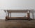 Wood Rustic Vintage Console Table With Distressed Whitewashed Finish For Sale - Image 7 of 7
