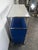 Blue Gentian Blue and White Cabinet with Drop-Down Door on Casters from USM Haller For Sale - Image 8 of 10