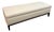 Rh Restoration Hardware Upholstered Storage Bench Ottoman in Ivory Fabric For Sale