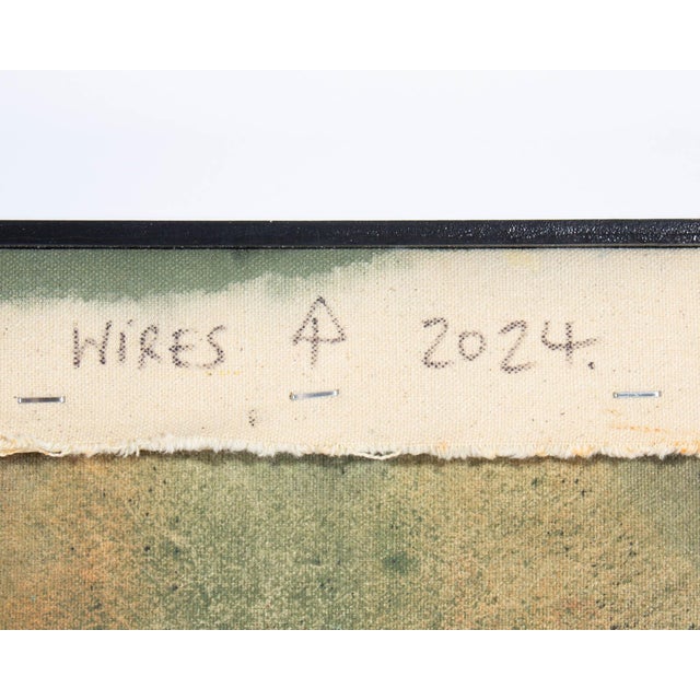 2020s 2024 “Wires” Oil on Canvas Abstract Painting by Karl For Sale - Image 5 of 9