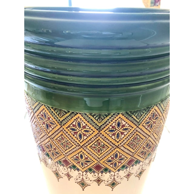 Italian Ceramic Large Vase / Umbrella Stand by Francesco Fasano, 2007 Grottaglie, Italy For Sale In Los Angeles - Image 6 of 12