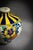 Blue Art Deco Spinning Top Vase in Polychrome Glazed Earthenware by Charles Catteau for Boch Frères Kéramis, 1920s For Sale - Image 8 of 11