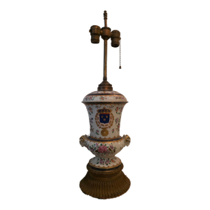 Antique Samson Porcelain Urn Lamp