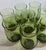 Mid 20th Century Green Twist Stemless Goblets- Set of Eight For Sale - Image 5 of 11