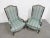 French Louis XV Style Walnut High Back Wing Chairs- a Pair For Sale - Image 3 of 7