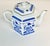 Vintage Italian Tuscany Style Blue & White Botanical Design Porcelain Tea Pot. For Sale - Image 10 of 11