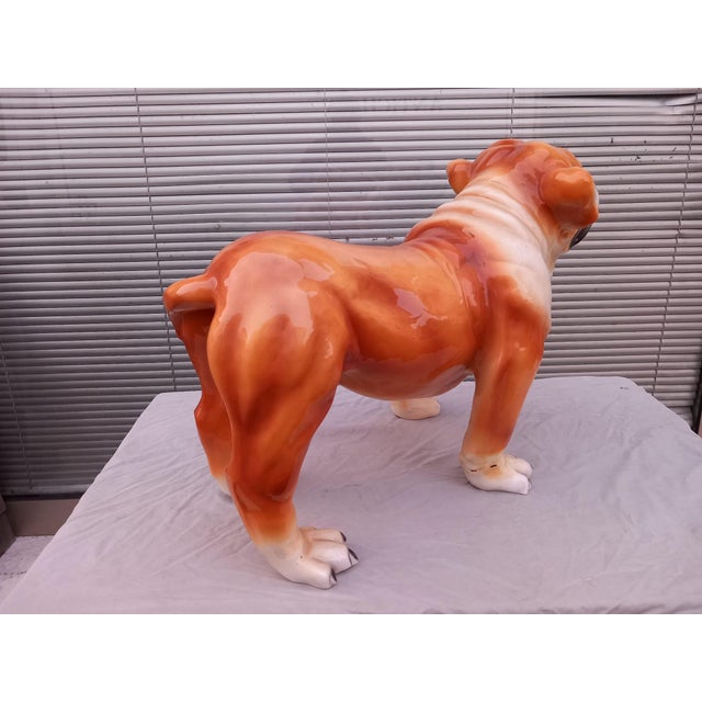Ceramic Ceramic Figure of Bulldog, 1990s For Sale - Image 7 of 10