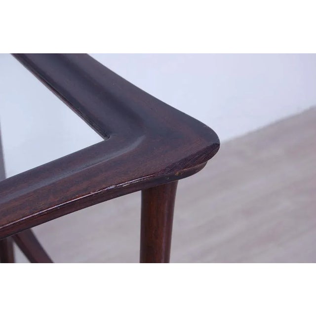 Wood Mid-Century Glass & Wood Trolley, 1950s For Sale - Image 7 of 11