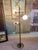 Vintage 1960s Midcentury 3-Light Floor Lamp Attributed to Gerald Thurston for Lightolier ~ Silver and Brown Floor Lamp With 3-Way Switch For Sale - Image 10 of 14