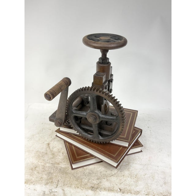 Flywheel Goldsmith Rolling Mill, Late 19th Century For Sale - Image 10 of 10