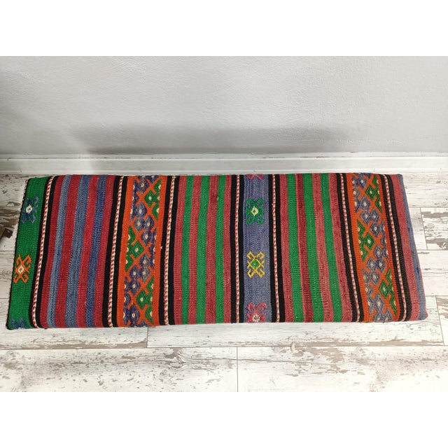 Kilim Upholstered Dining Bench Chairish