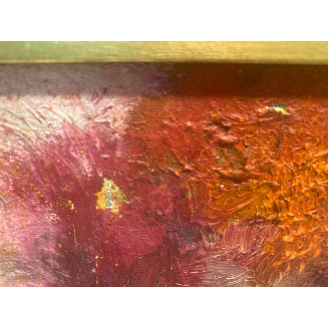 Enrique Zavala Aguilar Mexican Artist Original 1960s Abstract Painting For Sale - Image 4 of 10