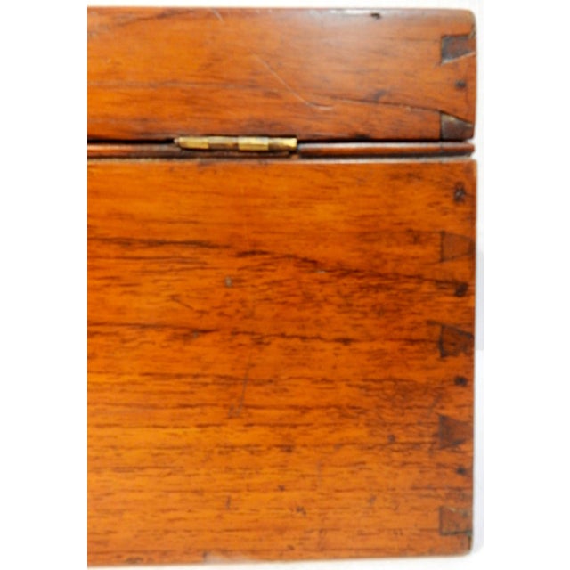 Late 19th Century 19th Century Walnut, Cherry and Oak Letter Box For Sale - Image 5 of 11
