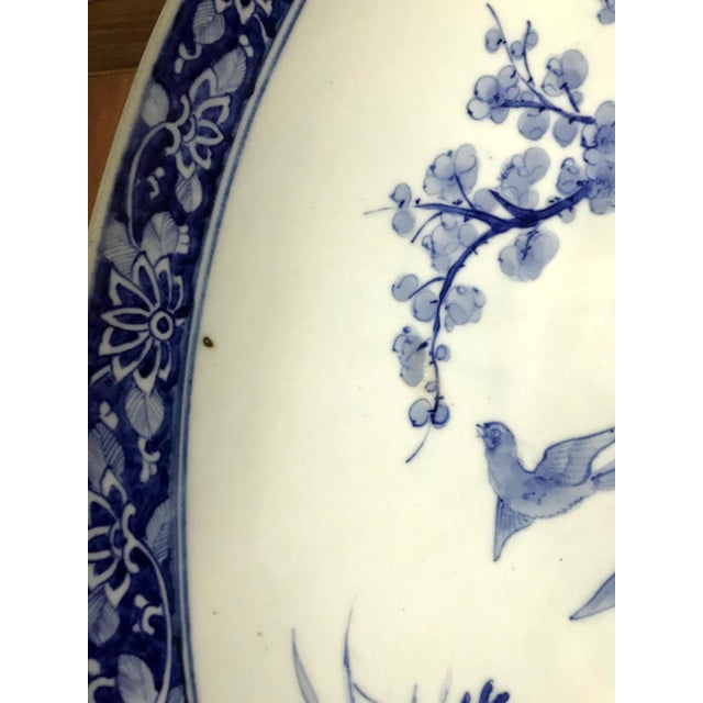 White Large Antique Japanese Arita Porcelain Plate by Kajiwara Kiln For Sale - Image 8 of 13