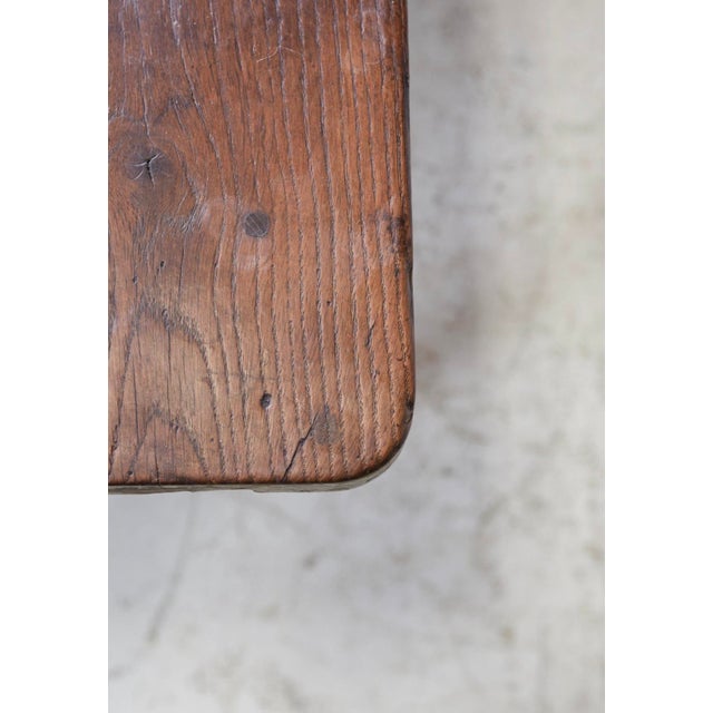 Late 19th Century Late 19th Century French Rustic Farmhouse Table With 2 Drawers For Sale - Image 5 of 6