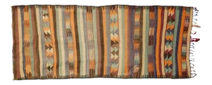 Vintage Berber Moroccan Kilim Rug - 05'00 X 12'02